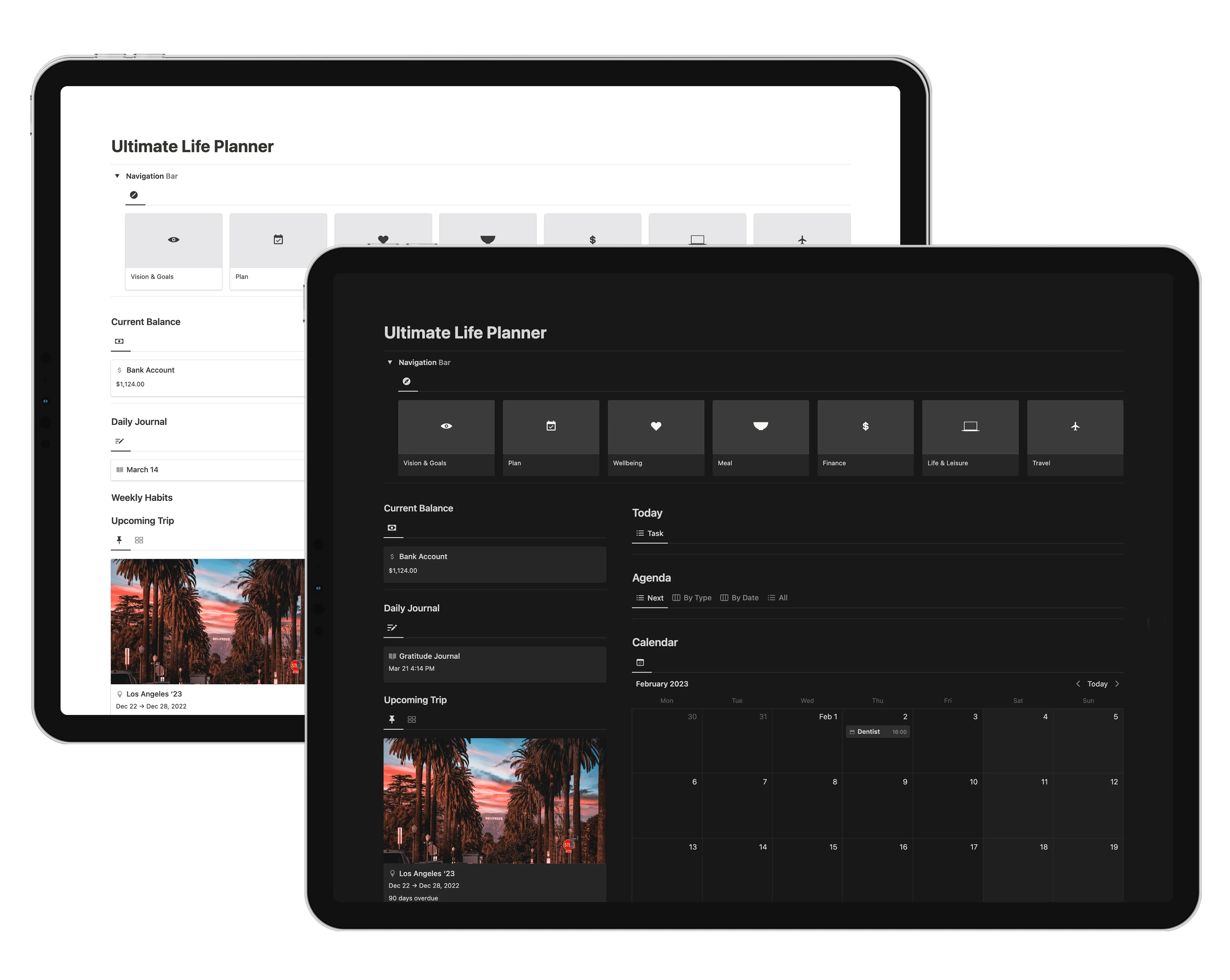 Notion Life Planner AllinOne Notion Template